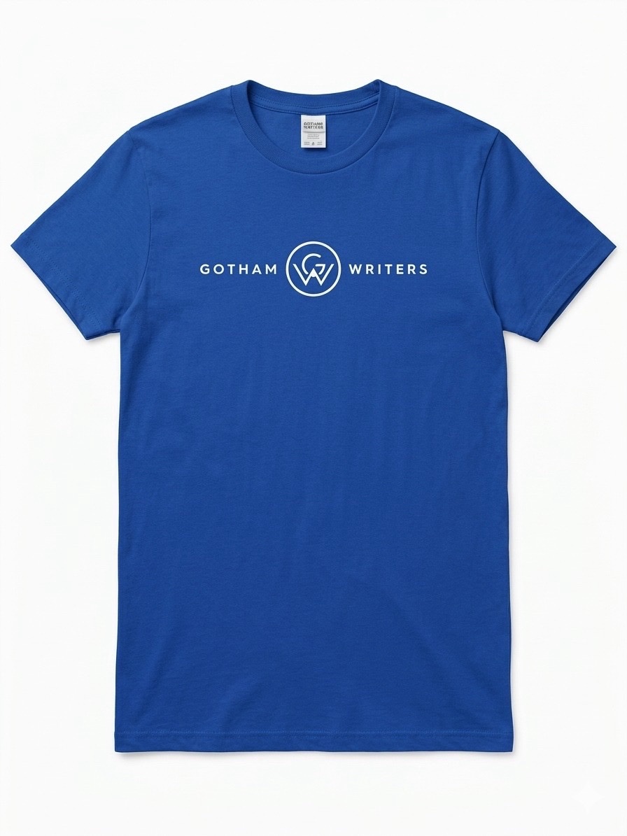T-shirt bleu "Gotham Writers"