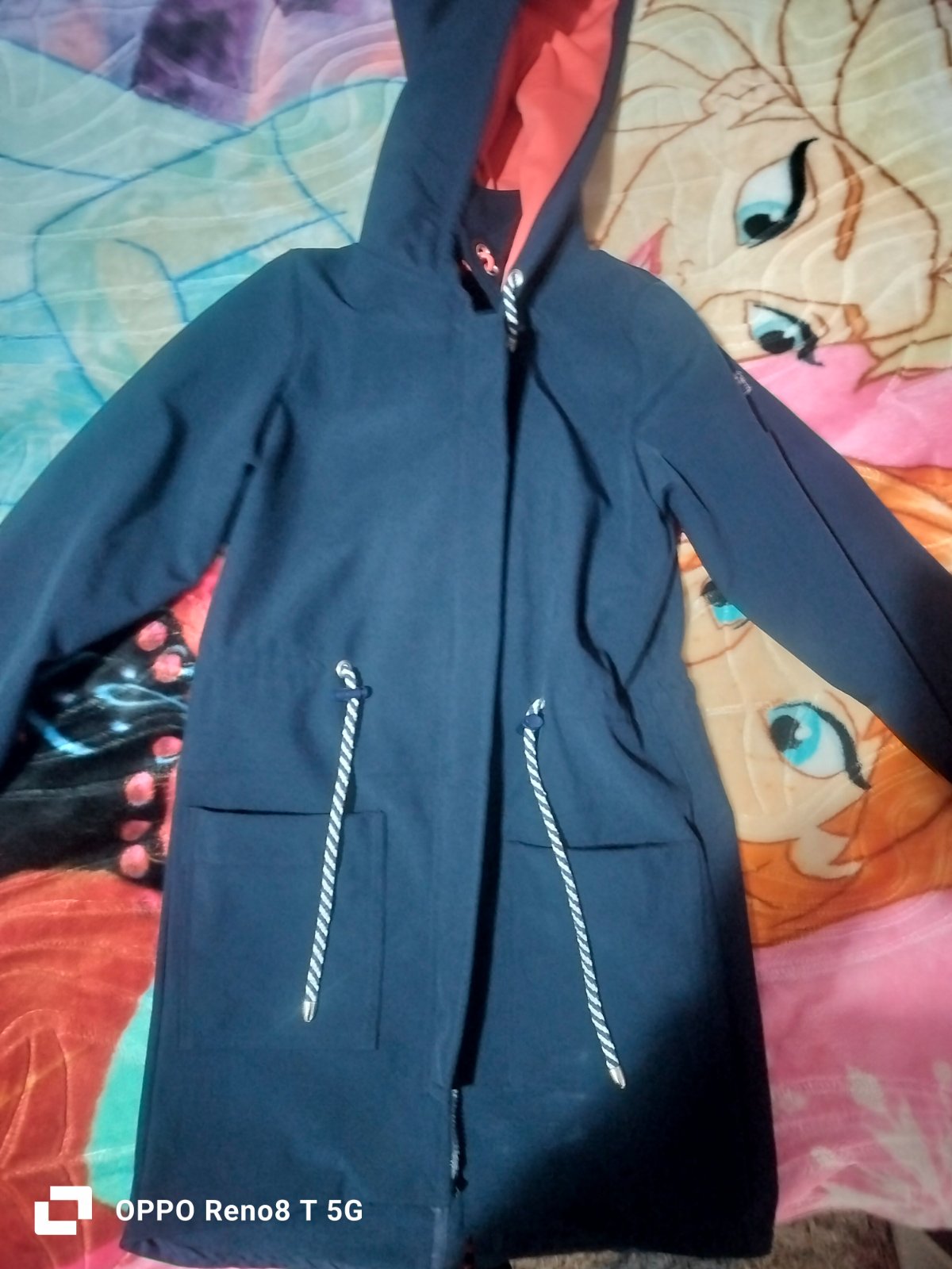 Manteau bleu imperméable 
