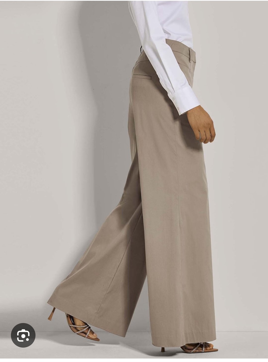 Mango pantalon large 