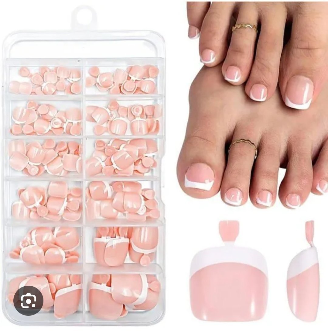 Faux ongles pieds 