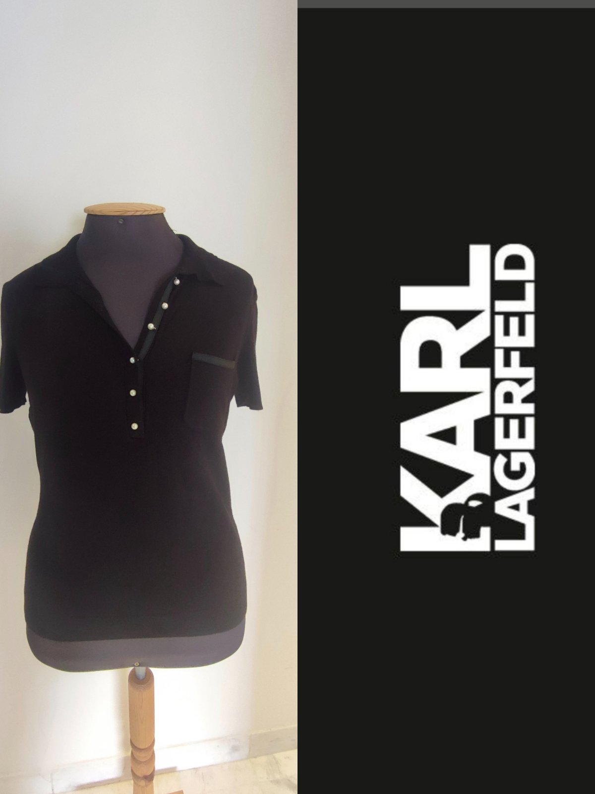 Karl Lagerfeld pull noir