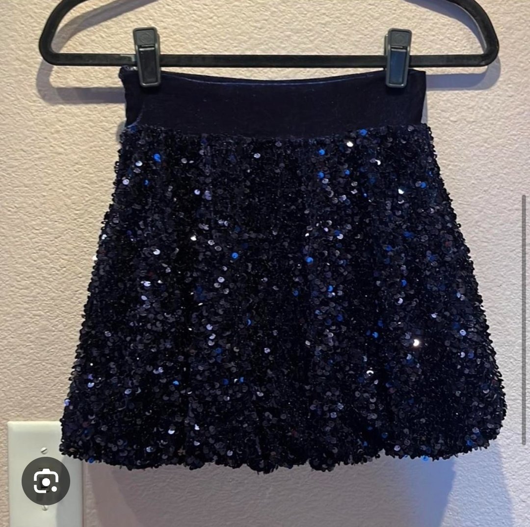 Zara kids Sublime jupe a sequins bleu