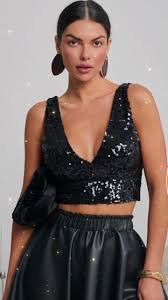 Crop top noir 