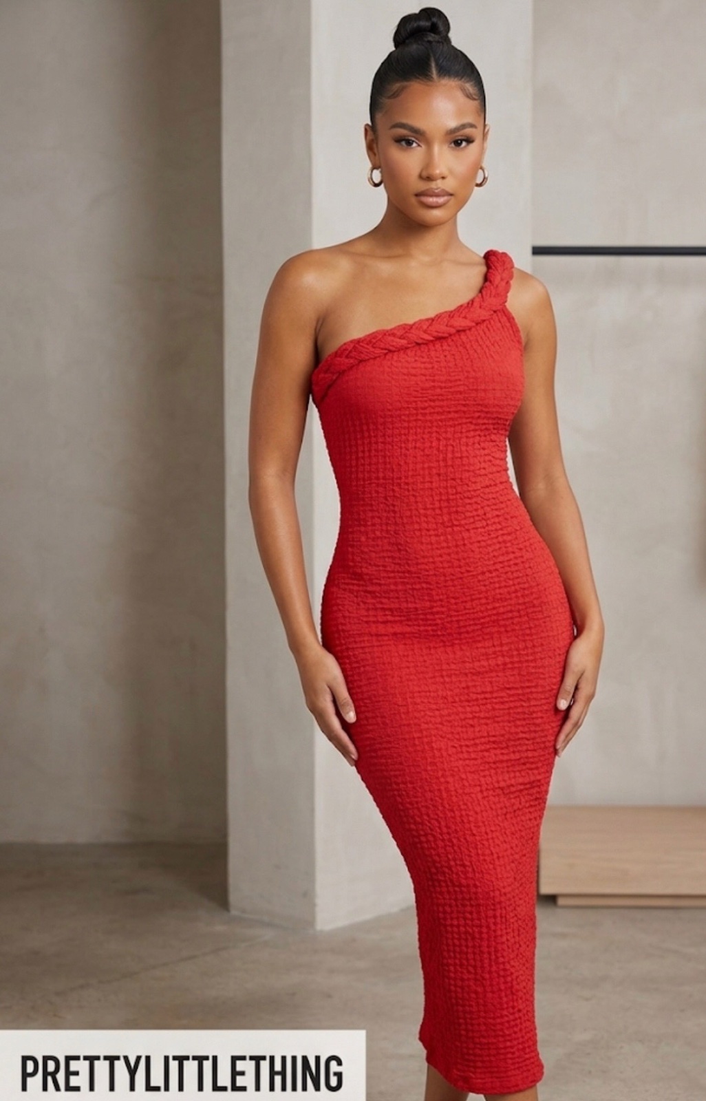 Robe moulante rouge 