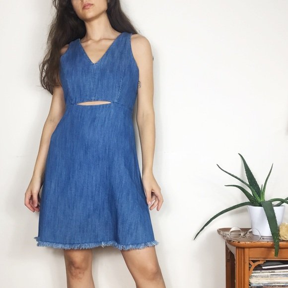 Robe jeans bleue 