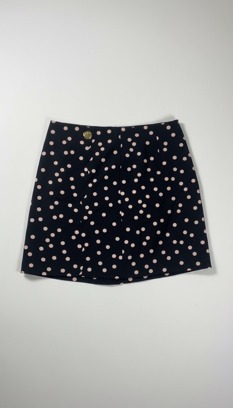 Jupe noir avec des cercles rose