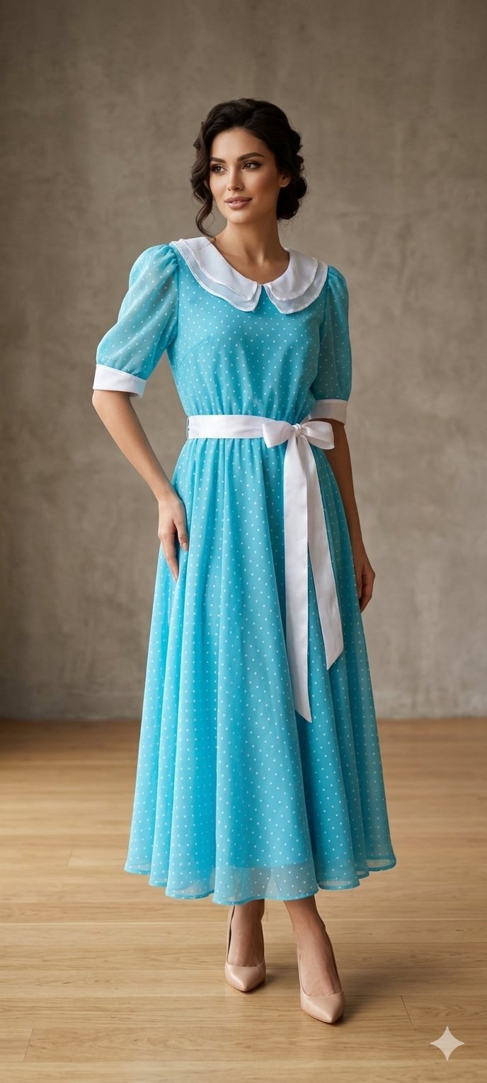 Robe bleue ciel 