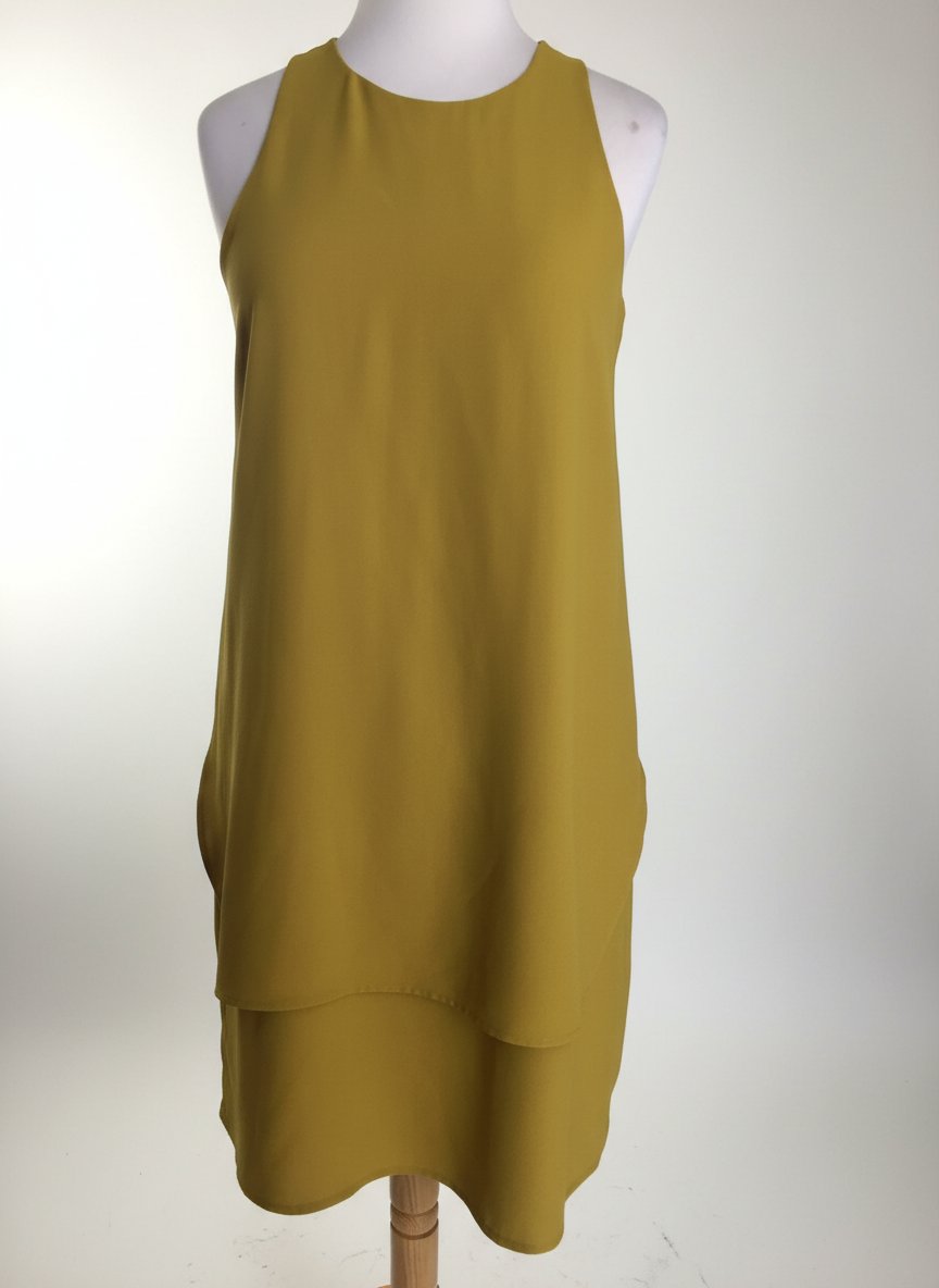 Robe jaune moutarde 