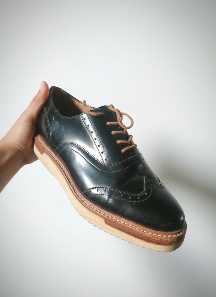 Derbies noire et camel Mango