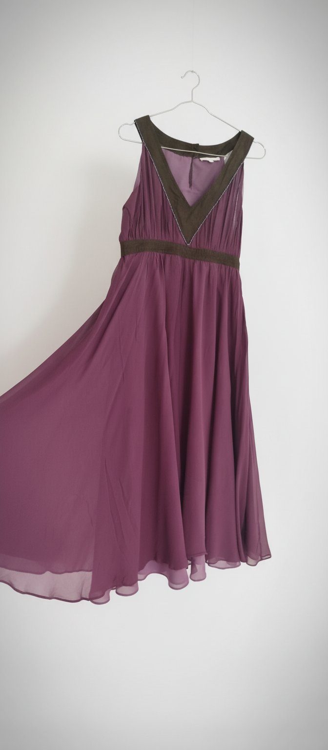 Double chiffon dégradé de violet 