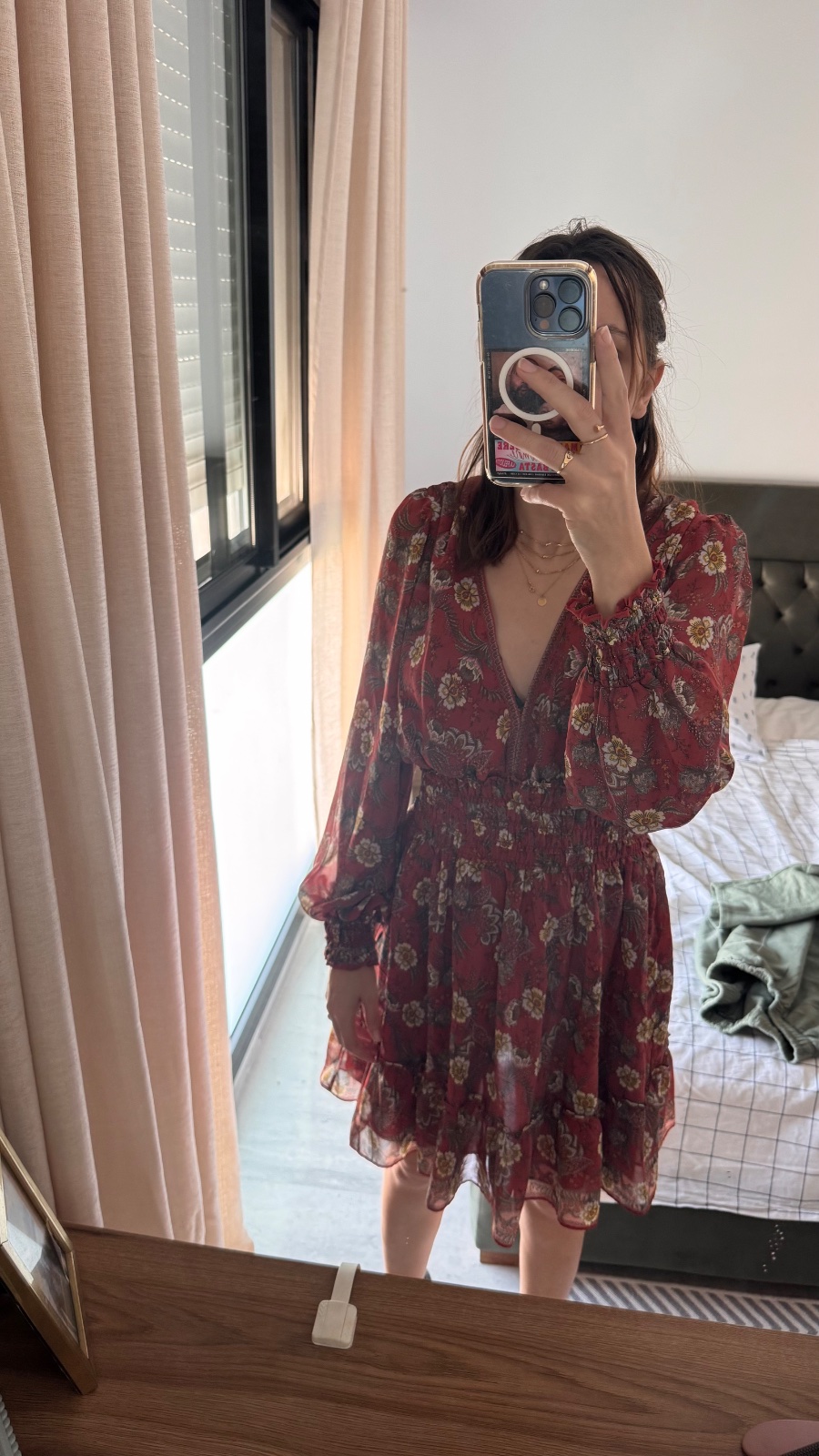 Robe moussseline fleurie 