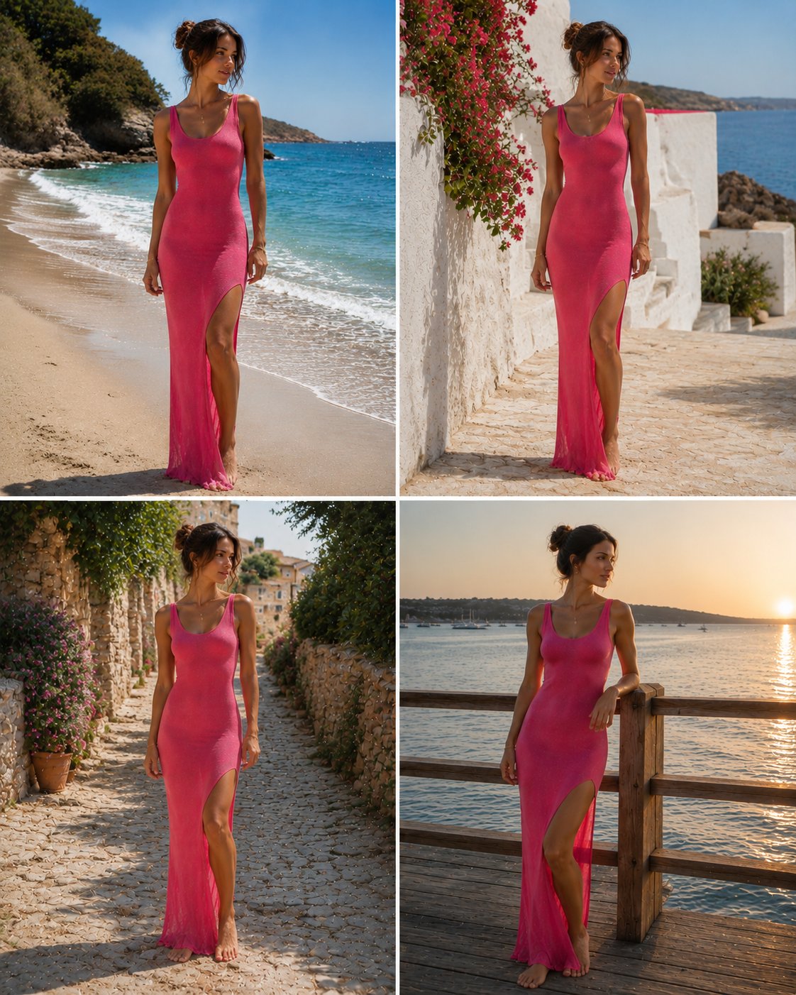 Robe de plage maille