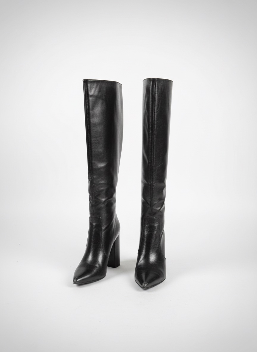 Bottes noires longues – marque Strass – pointure 37