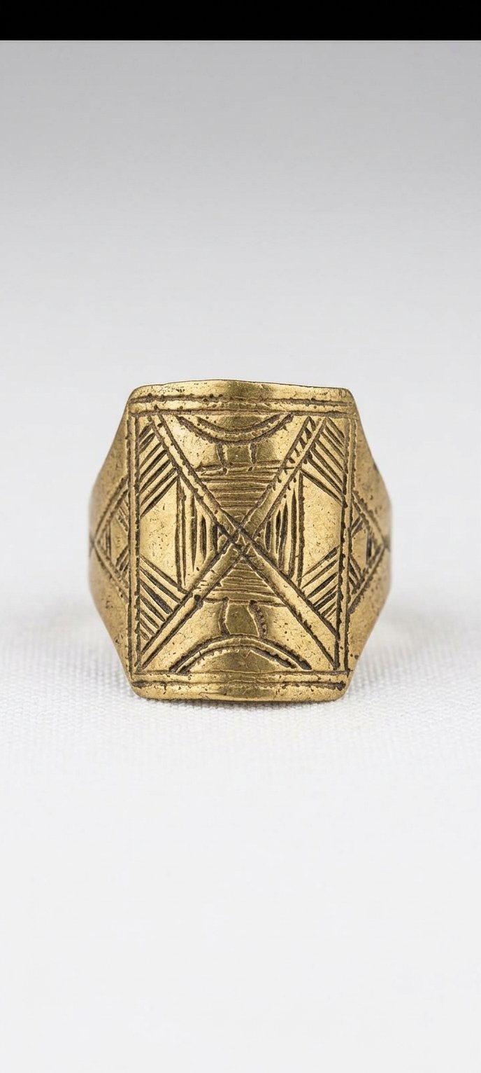 Une bague en cuivre
