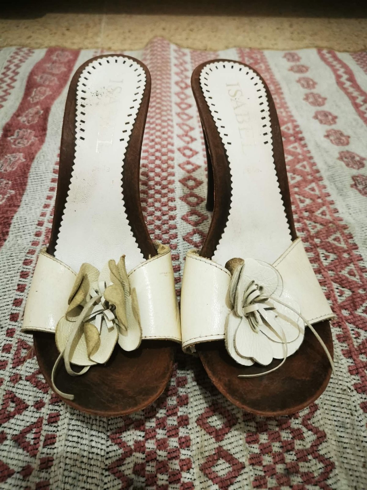 Y2K wood heels