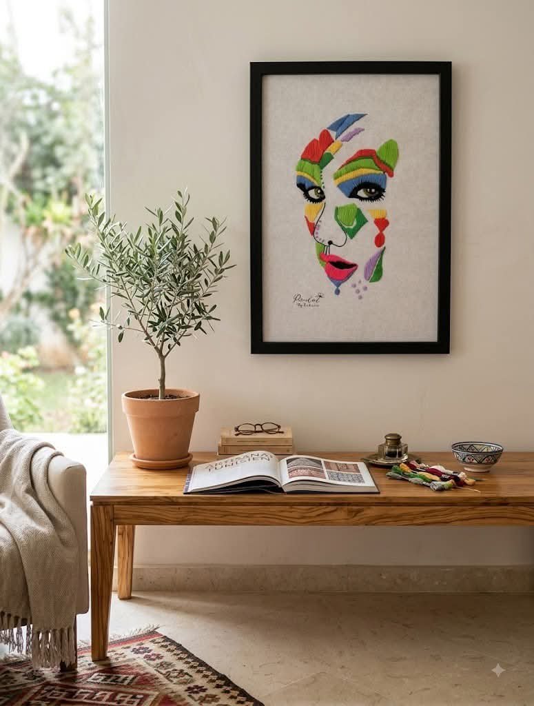 Tableau brodé a la main
