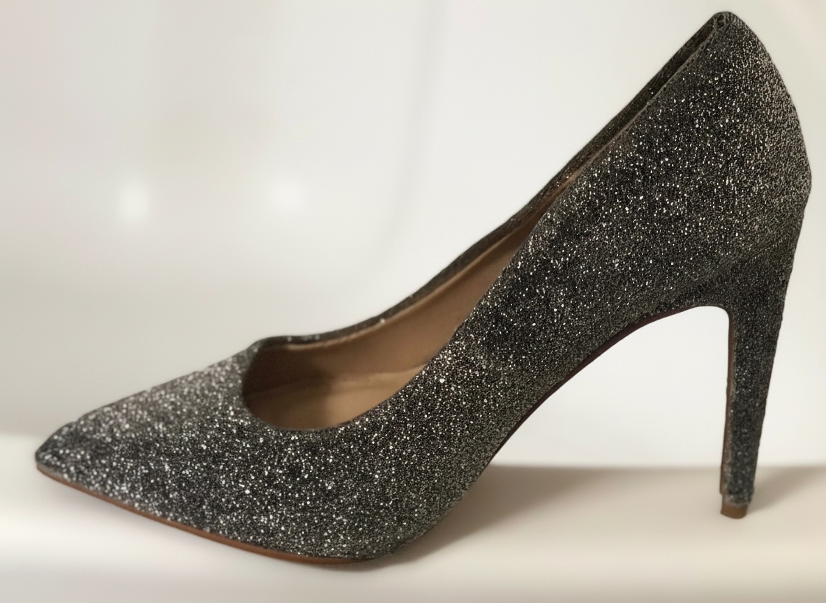 Escarpins à talons hauts soirée argenté