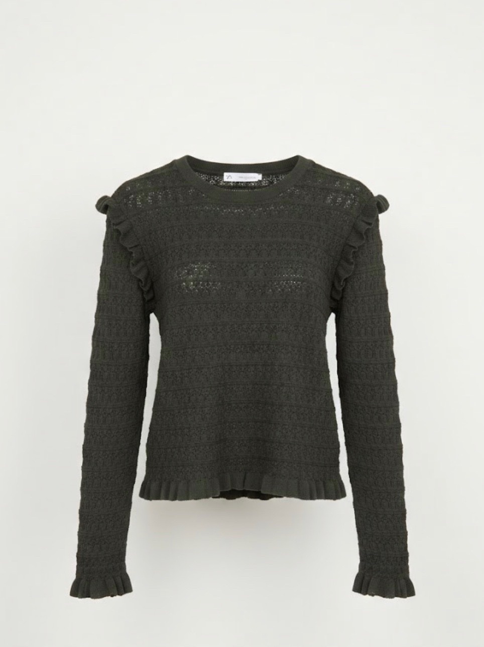 Pull Zara vert militaire en excellente état 