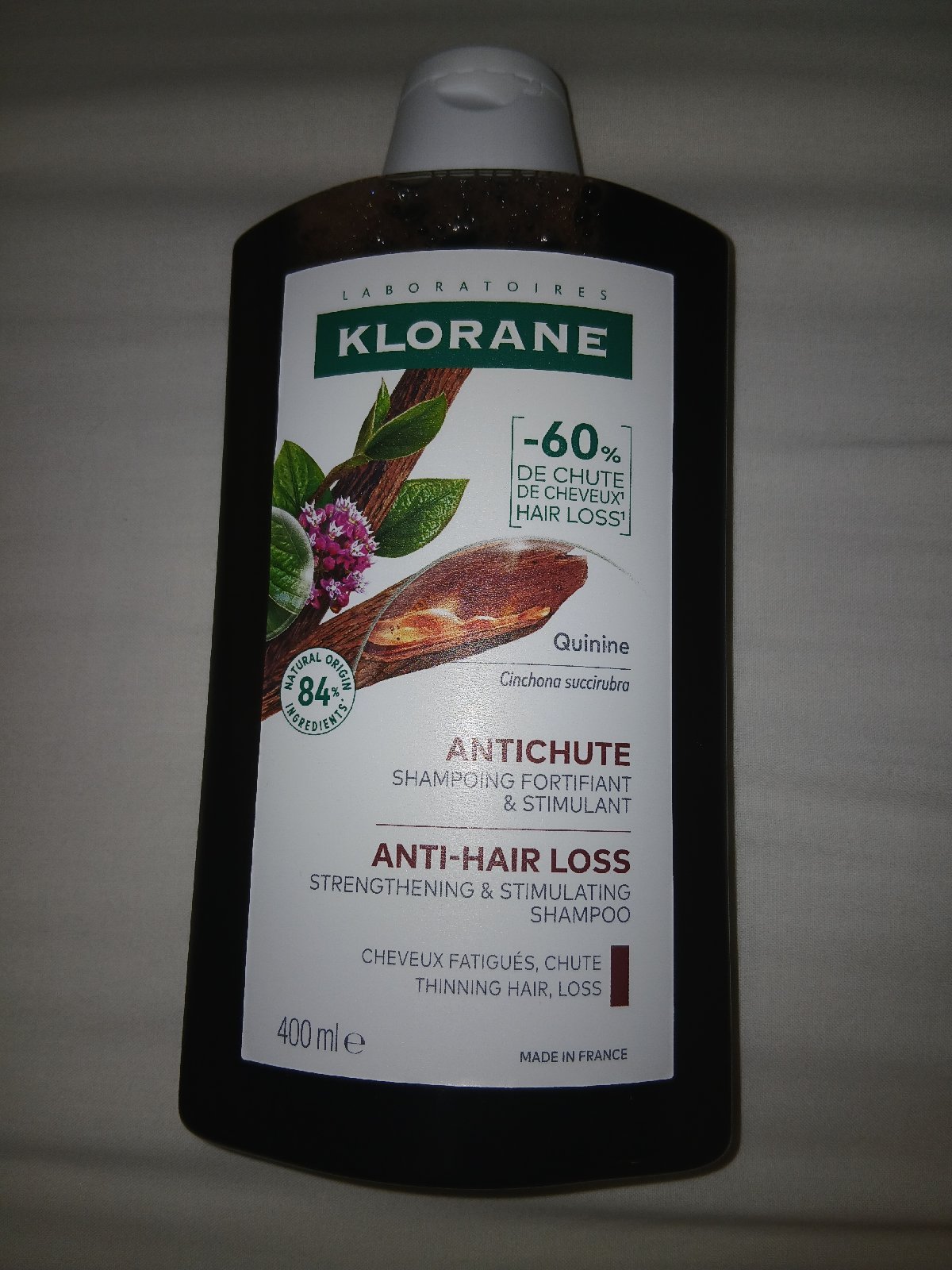 KLORANE 400 ml shampoing fortifiant et stimulant