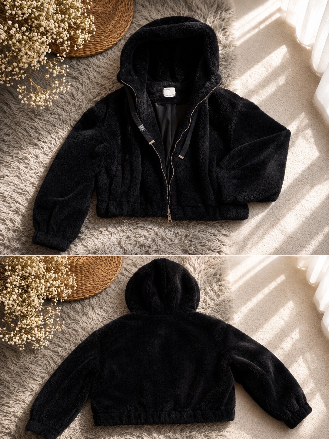 Veste fausse fourrure bershka