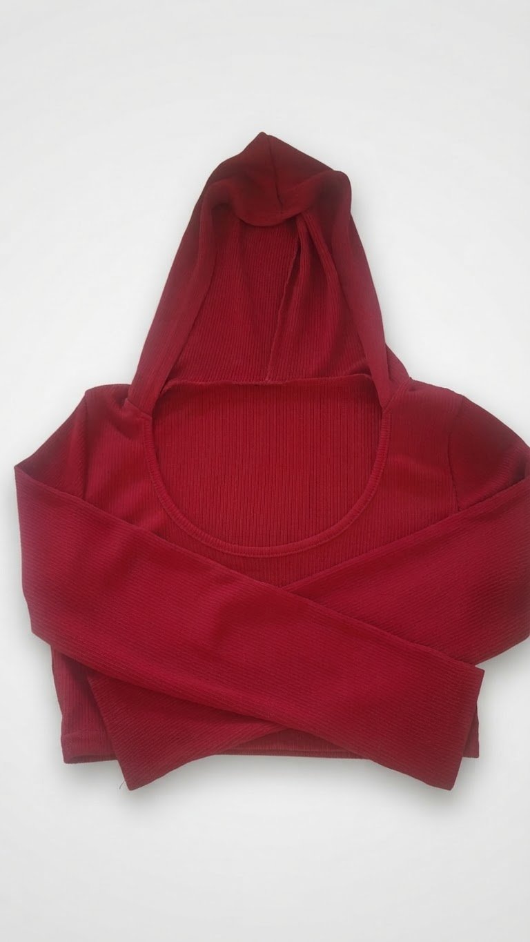 Croc top couleur rouge bordeaux 