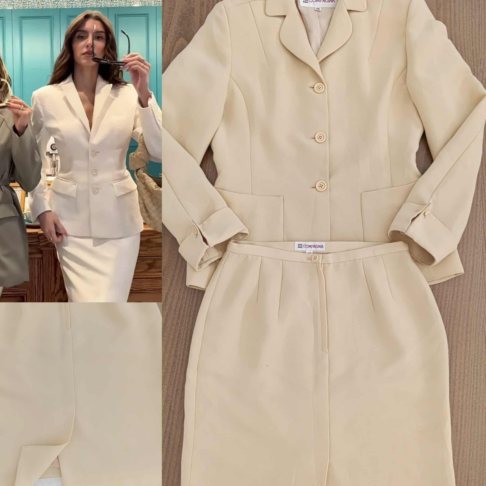 Ensemble tailleur jupe et blazer 