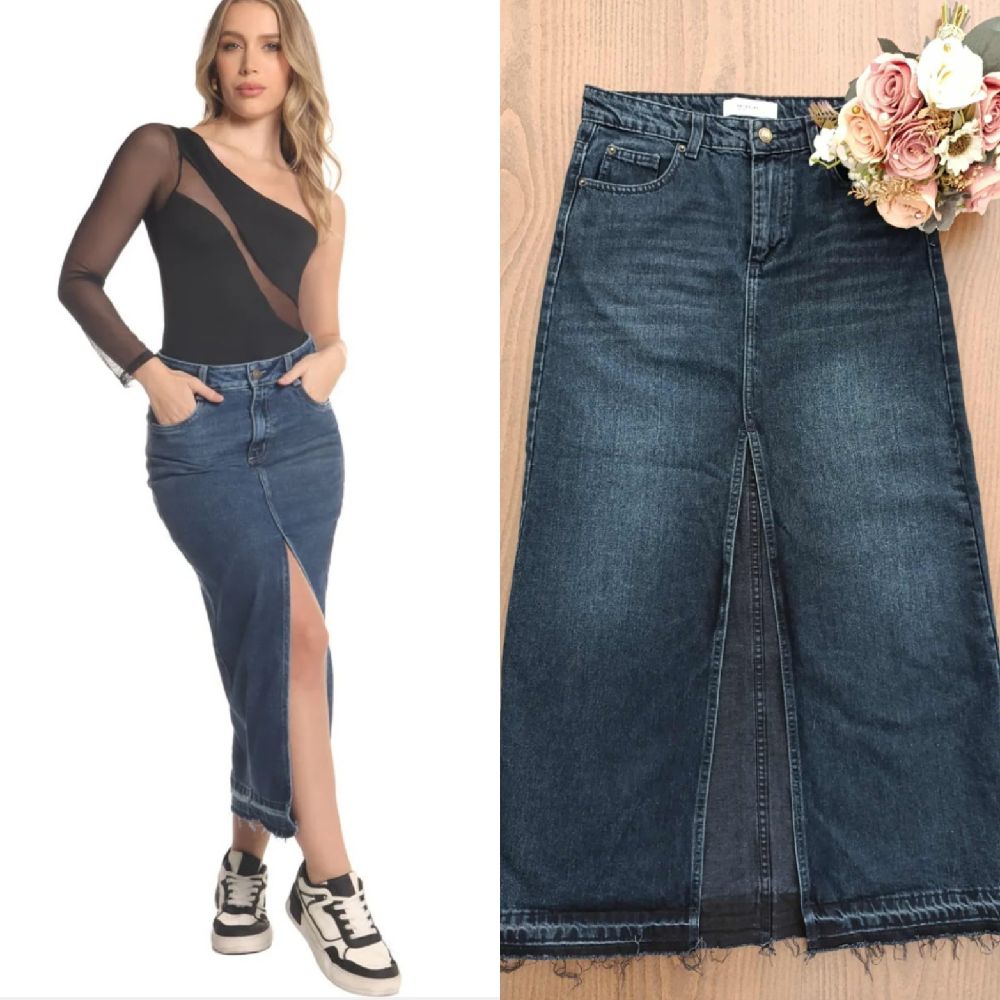 Maxi denim skirt reserved 