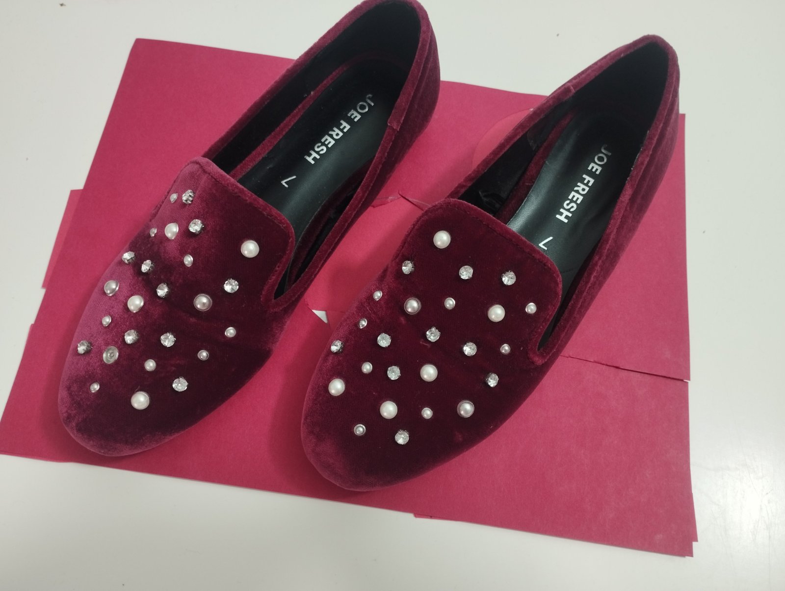 Ballerines en velours 