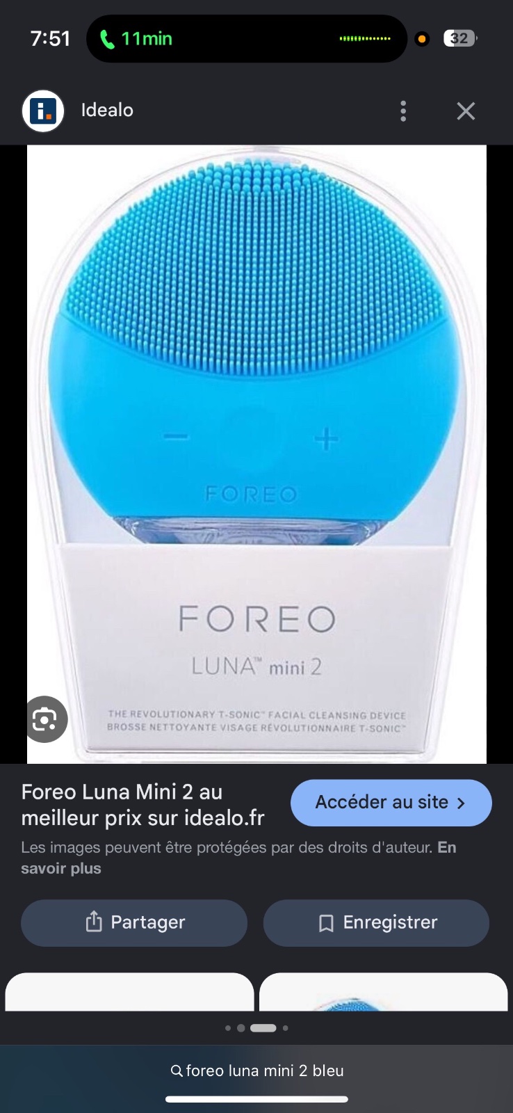 FOREO LUNA 2 MINI utilisée pendant 1 ans