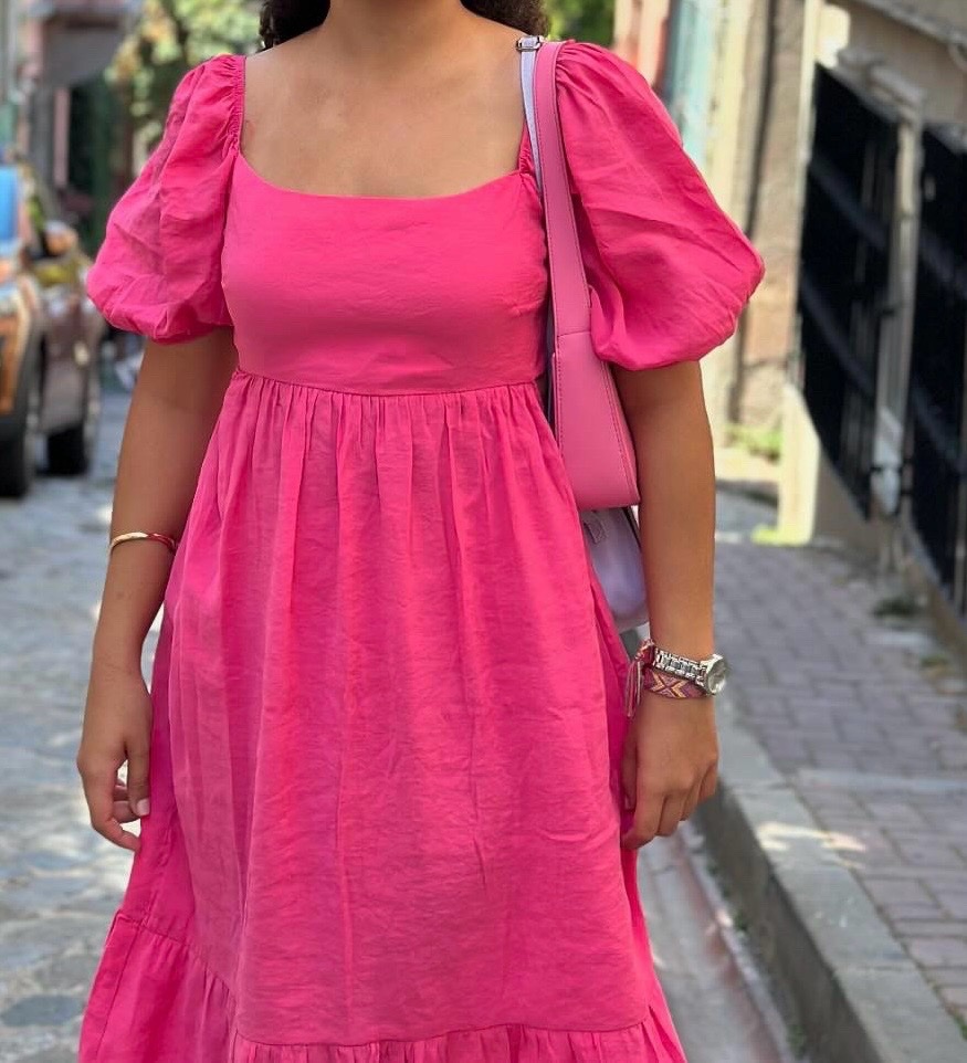 Robe rose bershka