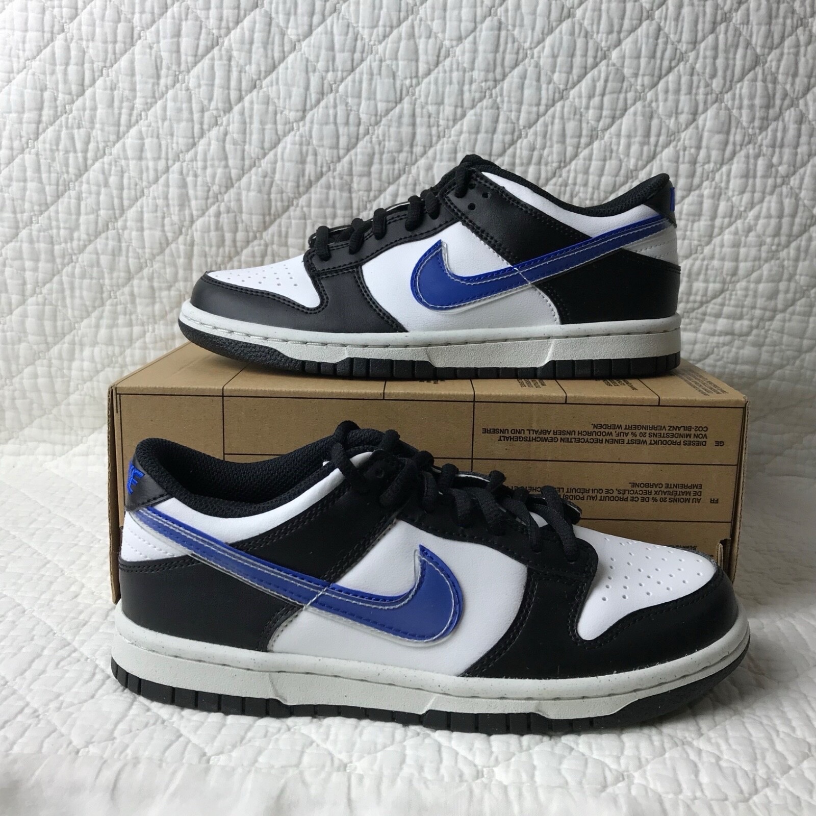 Baskets nike dunk low jordan blue black 38