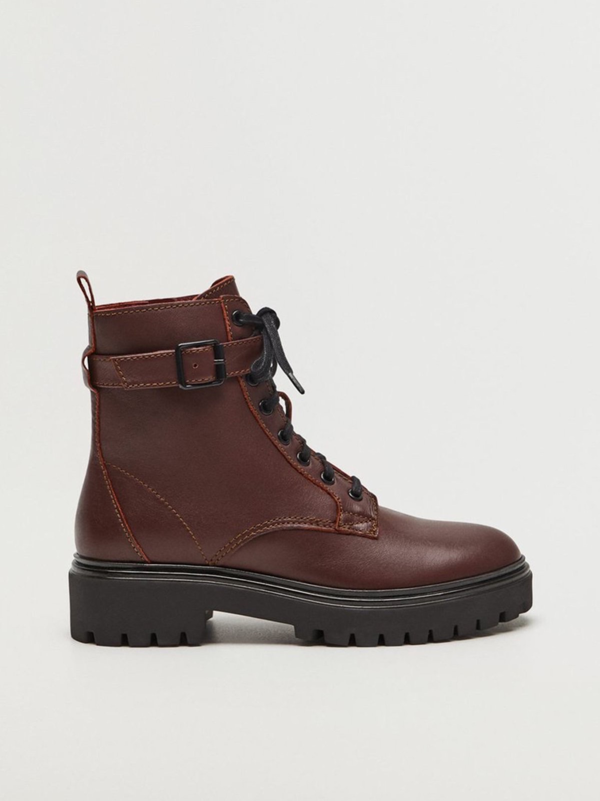Bottines rouge bordeaux mango 38