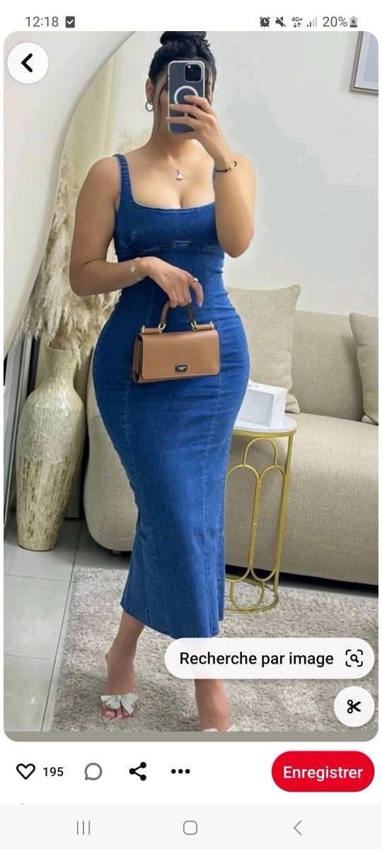 Robe denim trop chic
