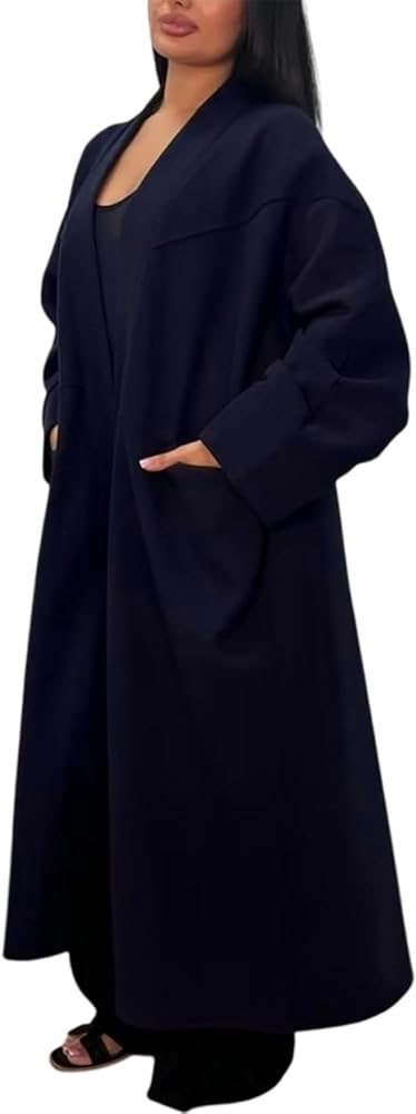 Manteau Veste longue oversize à poches