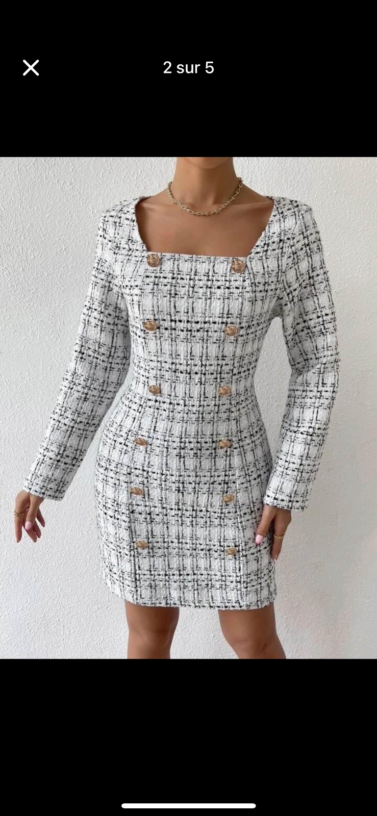 Magnifique robe élégante 🖤🤍