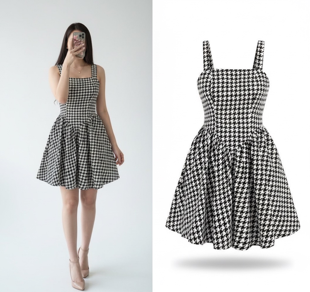 Robe 🤍🖤Chic et Élégante