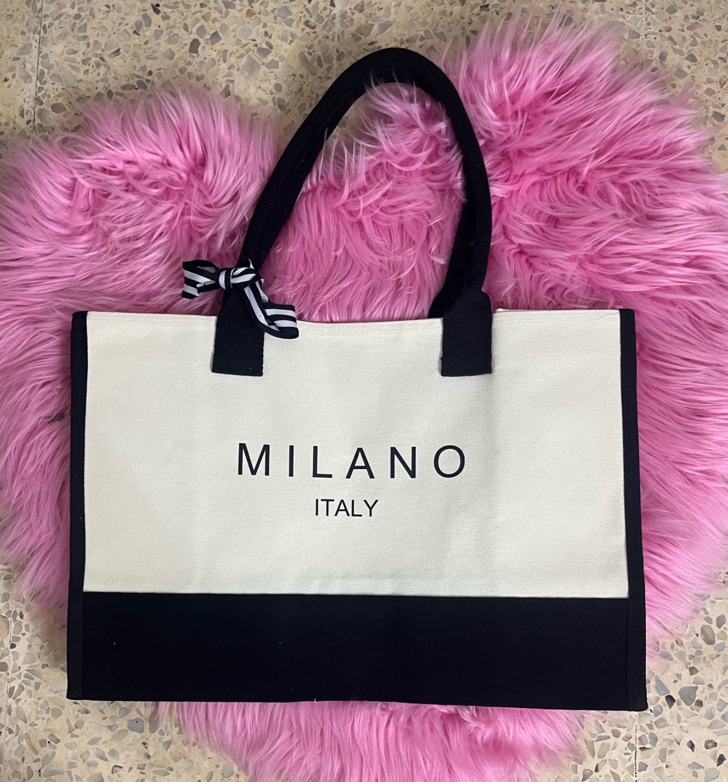 Sac cabas "MILANO ITALY" – Style Chic & Intemporel