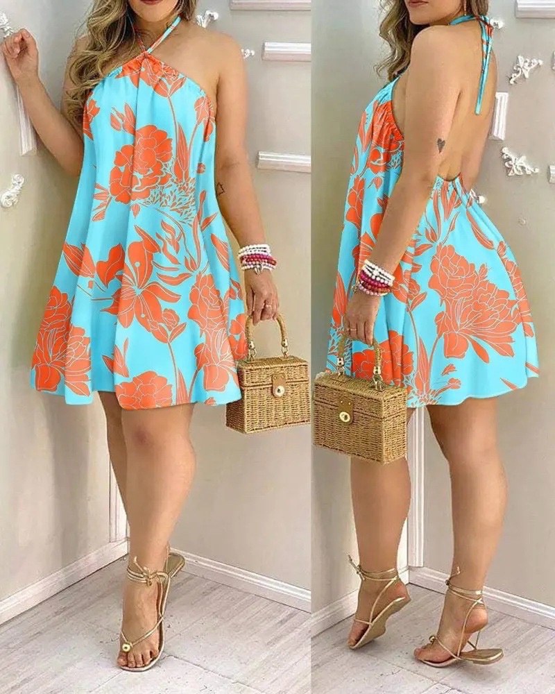 ROBE OVERSIZE BICOLORE AMPLE ET FLUIDE IDÉALE POUR UNE SOIRÉE D'ÉTÉ