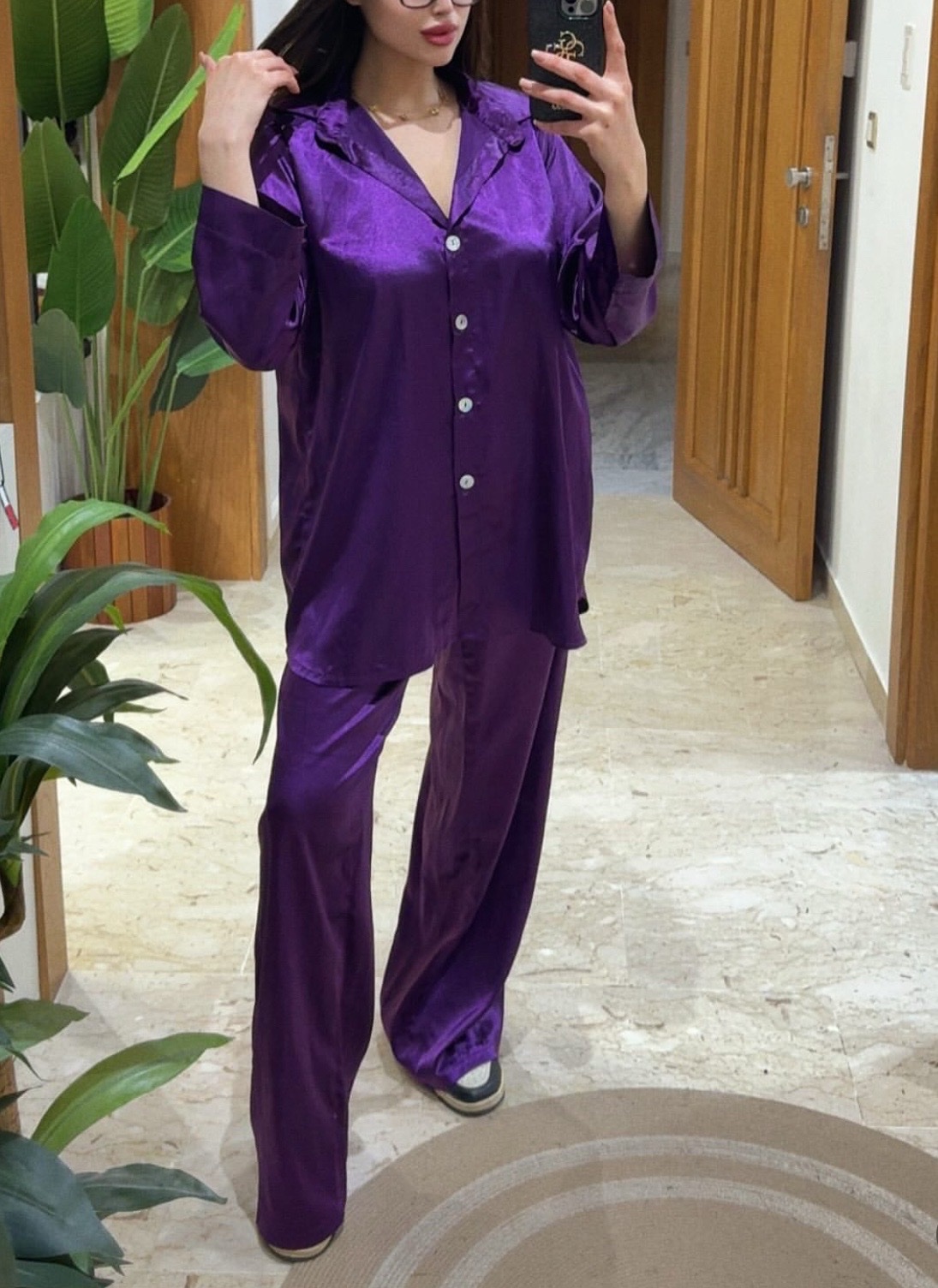 Ensemble en satin