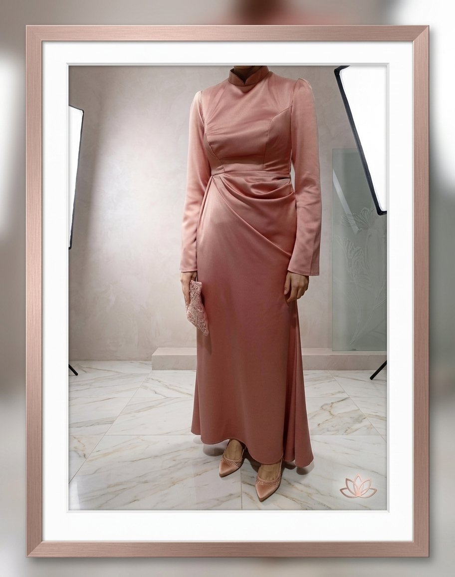 Robe soirée en satin très élégante jamais portée 🩷