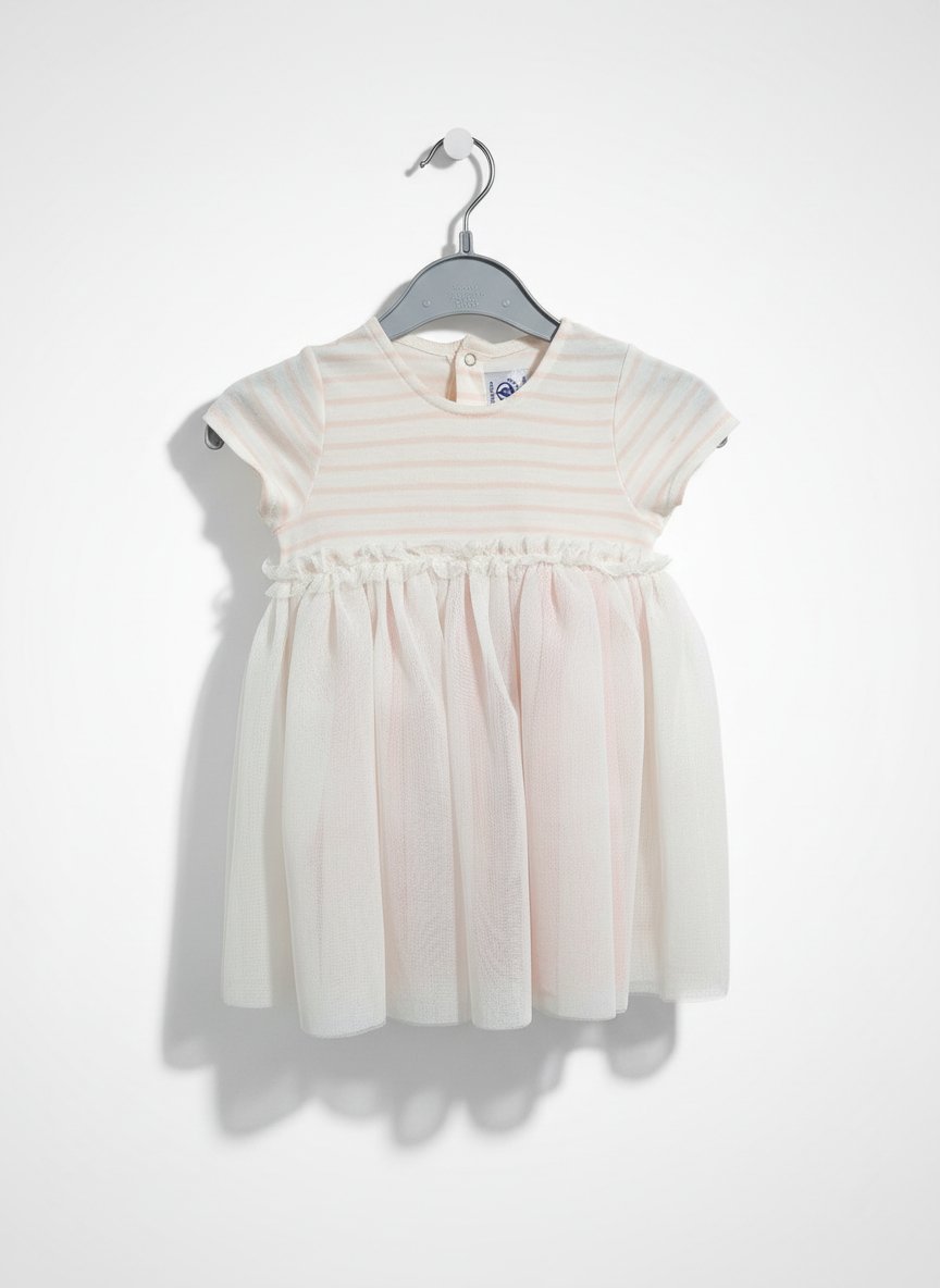 Robe en tulle petit bateau 