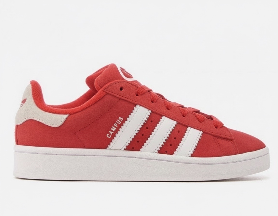 Adidas campus rouge daim 