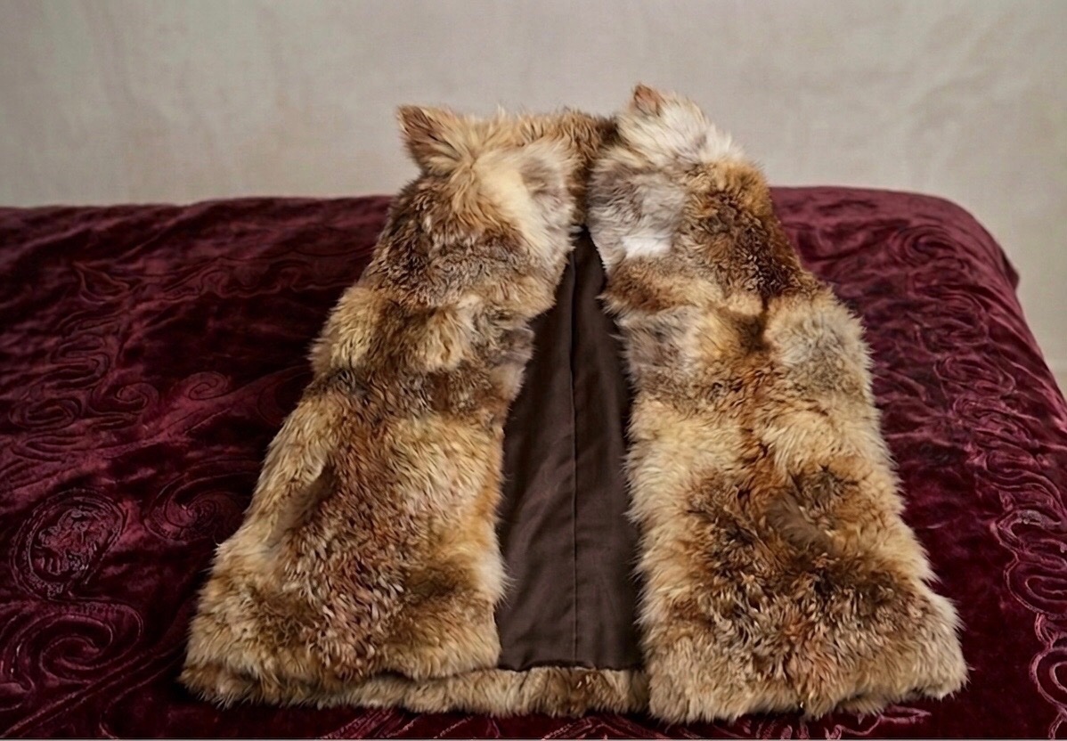 Veste fourrure femme sans manche