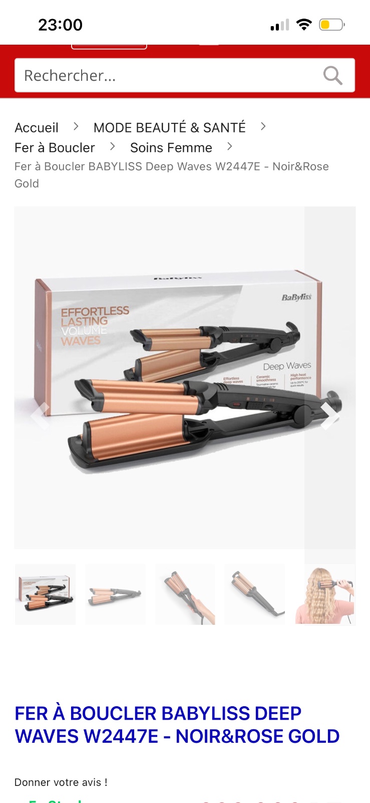 Babyliss Waver fer a boucler