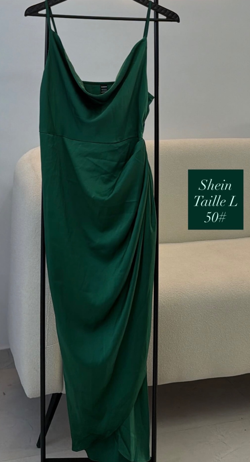 Robe shein verte 