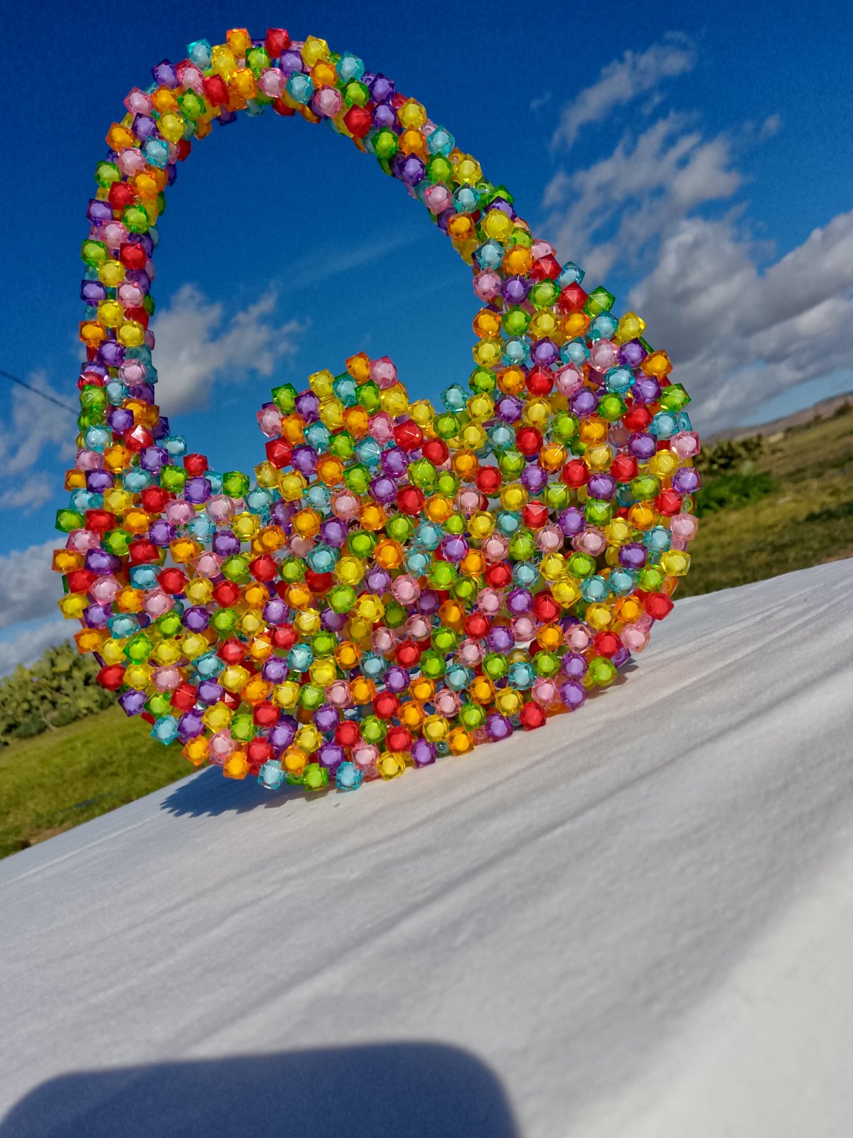 Sac en perle multicolores 