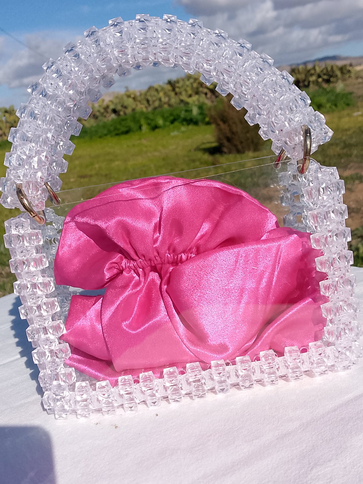 Sac en perles transport 