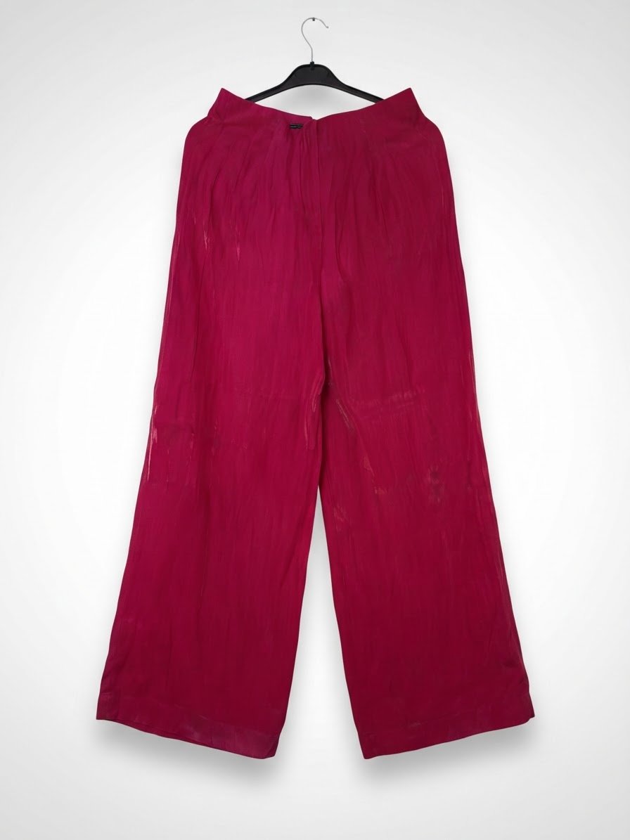 Pantalon  rouge satiné  zara