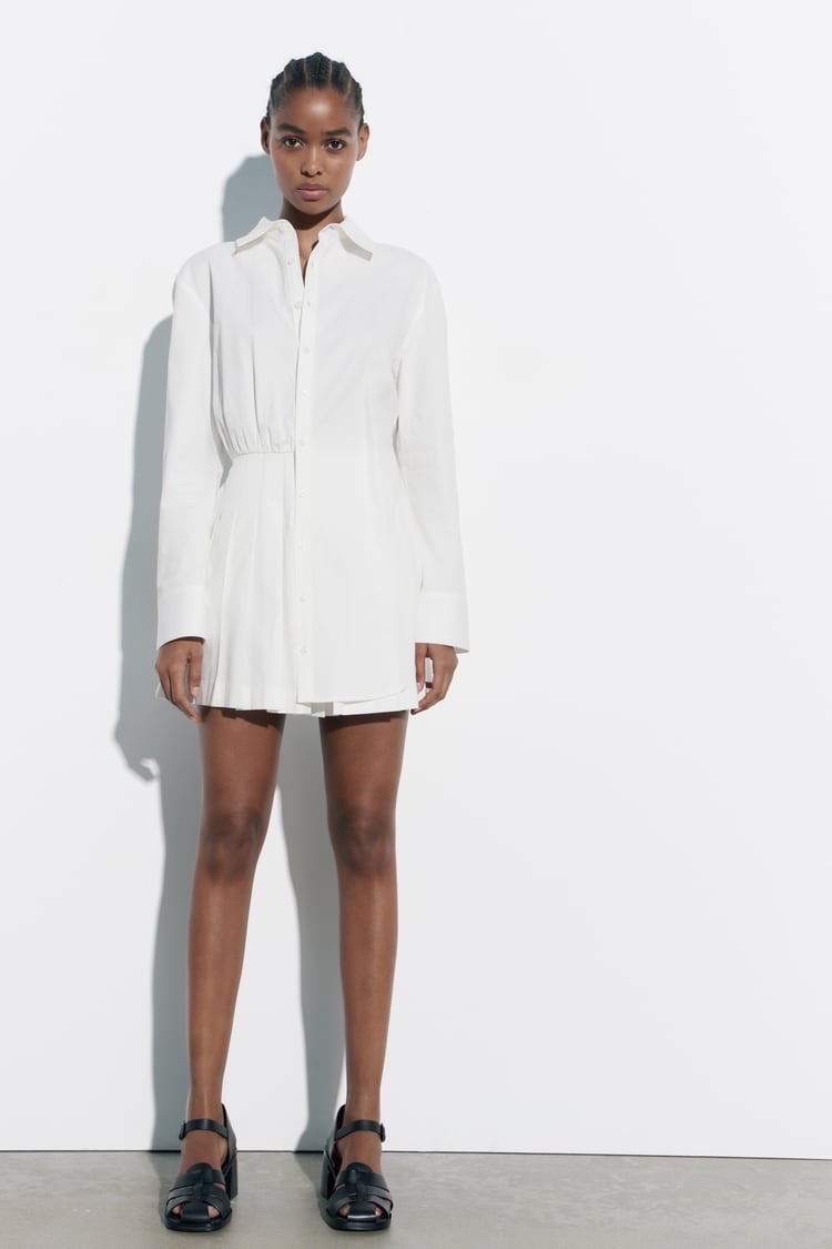 Robe en popeline Zara