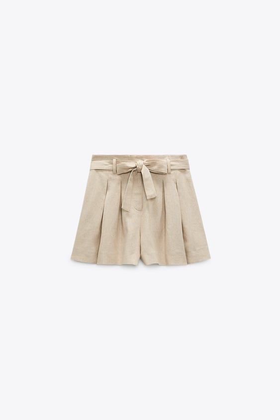 Short en lin Zara